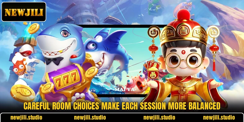 Careful room choices make each session more balanced Careful room choices make each session more balanced