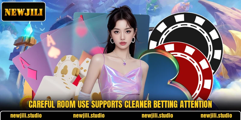 Careful room use supports cleaner betting attention Careful room use supports cleaner betting attention