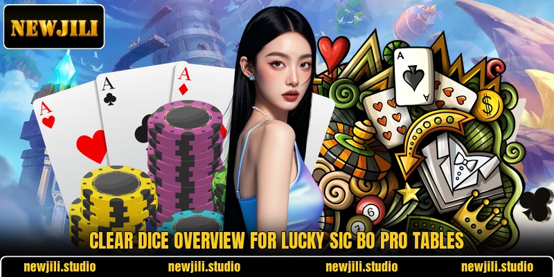Clear dice overview for Lucky Sic Bo Pro tables Clear dice overview for Lucky Sic Bo Pro tables