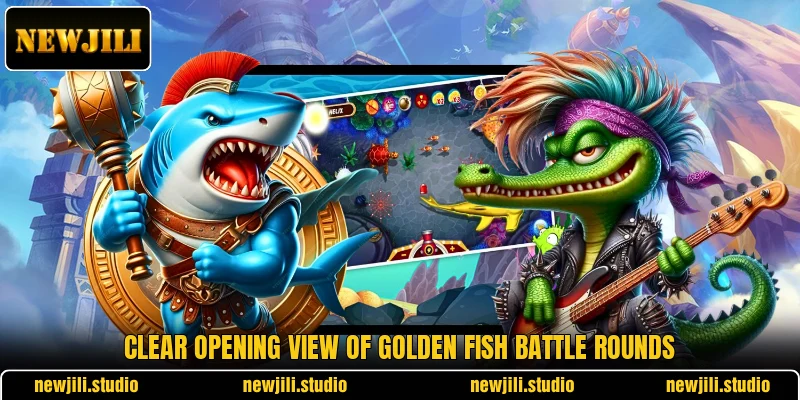 Clear opening view of Golden Fish Battle rounds Clear opening view of Golden Fish Battle rounds