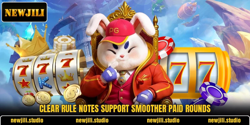 Clear rule notes support smoother paid rounds