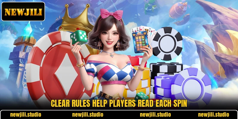 Clear rules help players read each spin