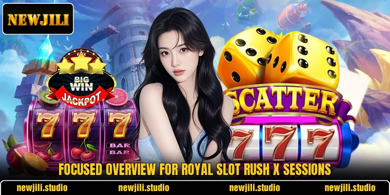 Focused overview for Royal Slot Rush X sessions