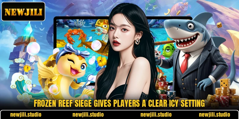 Frozen Reef Siege gives players a clear icy setting