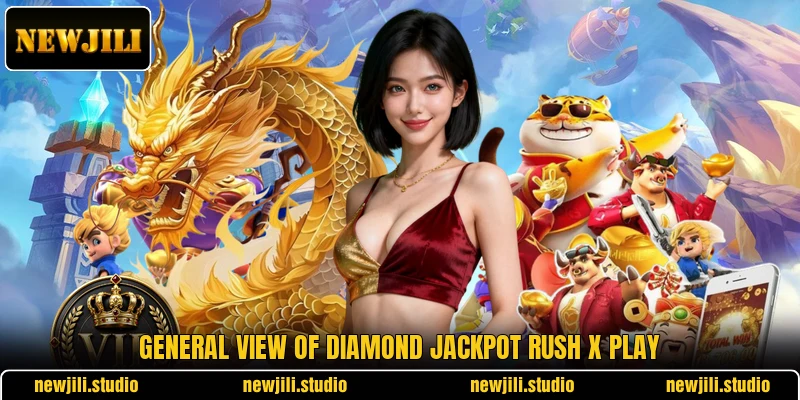 General view of Diamond Jackpot Rush X play
