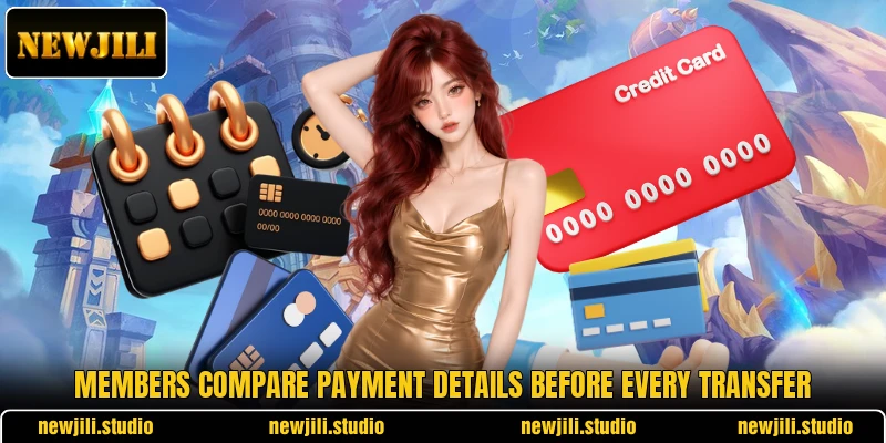 Members compare payment details before every transfer Members compare payment details before every transfer