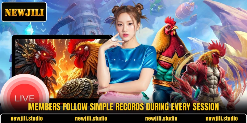 Members follow simple records during every session