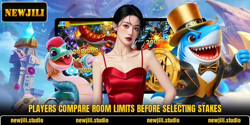Players compare room limits before selecting stakes Players compare room limits before selecting stakes