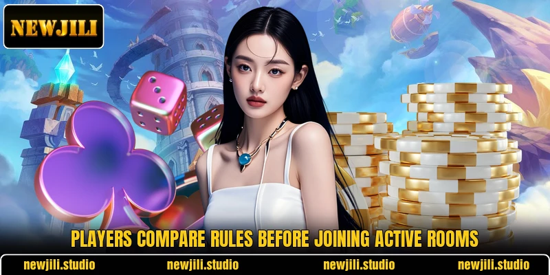 Players compare rules before joining active rooms