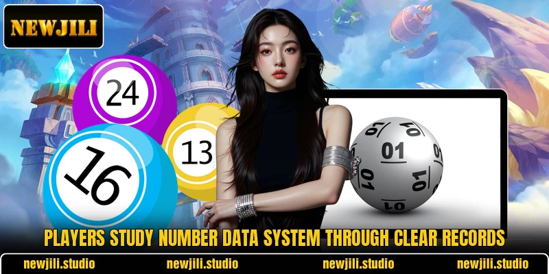 Players study Number Data System through clear records