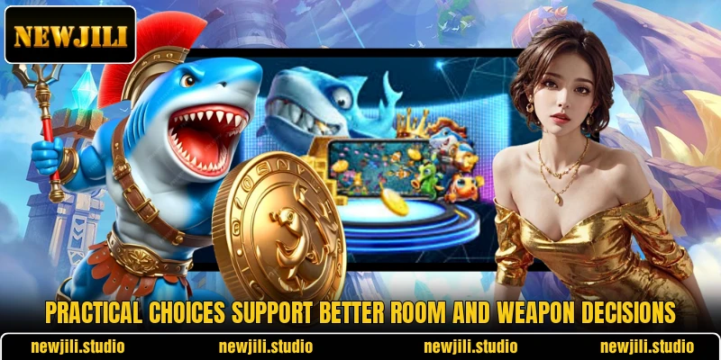 Practical choices support better room and weapon decisions Practical choices support better room and weapon decisions
