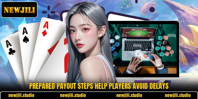 Prepared payout steps help players avoid delays Prepared payout steps help players avoid delays