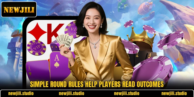 Simple round rules help players read outcomes Simple round rules help players read outcomes